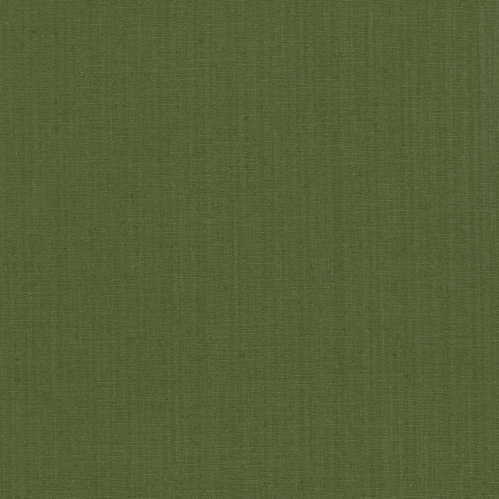 Muted evergreen green fabric with a fine, softly striated woven texture