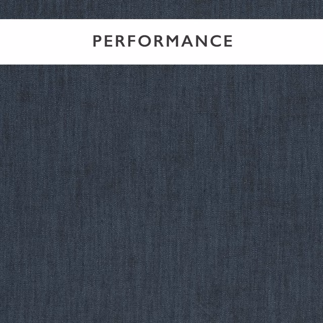 Deep blue-grey woven swatch with fine vertical striations and softly mottled texture