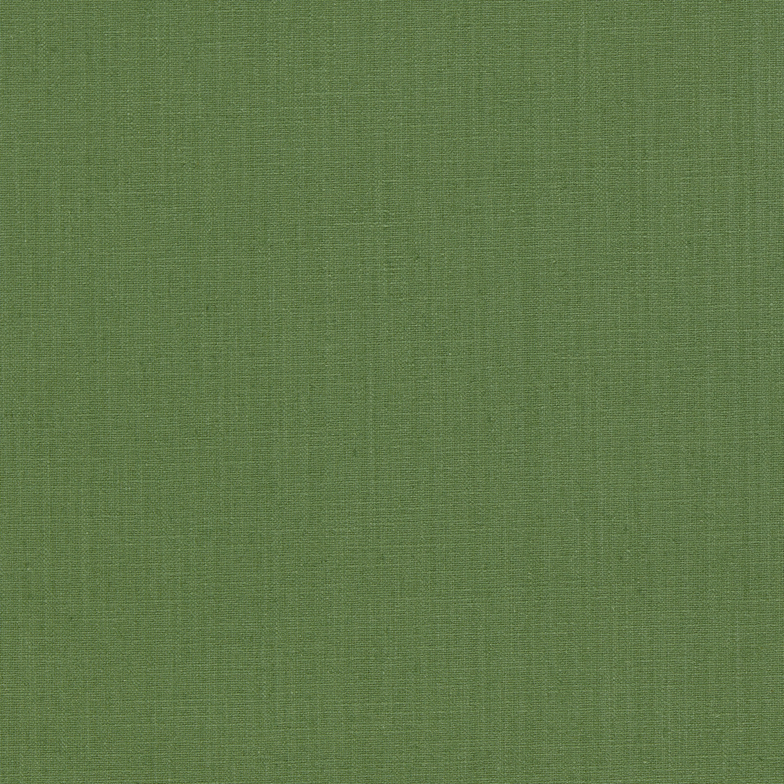 Close-up of muted jade green fabric with a fine crosshatched woven texture