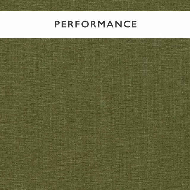 Close-up of muted olive-green plain weave with fine tonal vertical texture