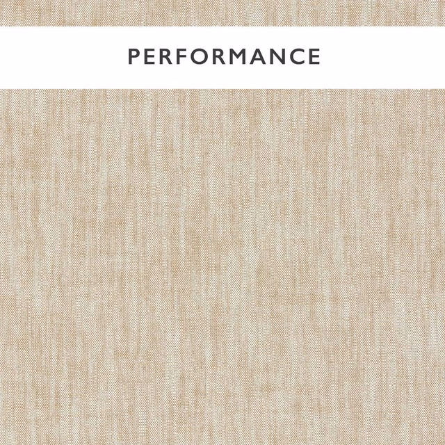 Warm beige woven swatch with fine ivory vertical striations and flecks