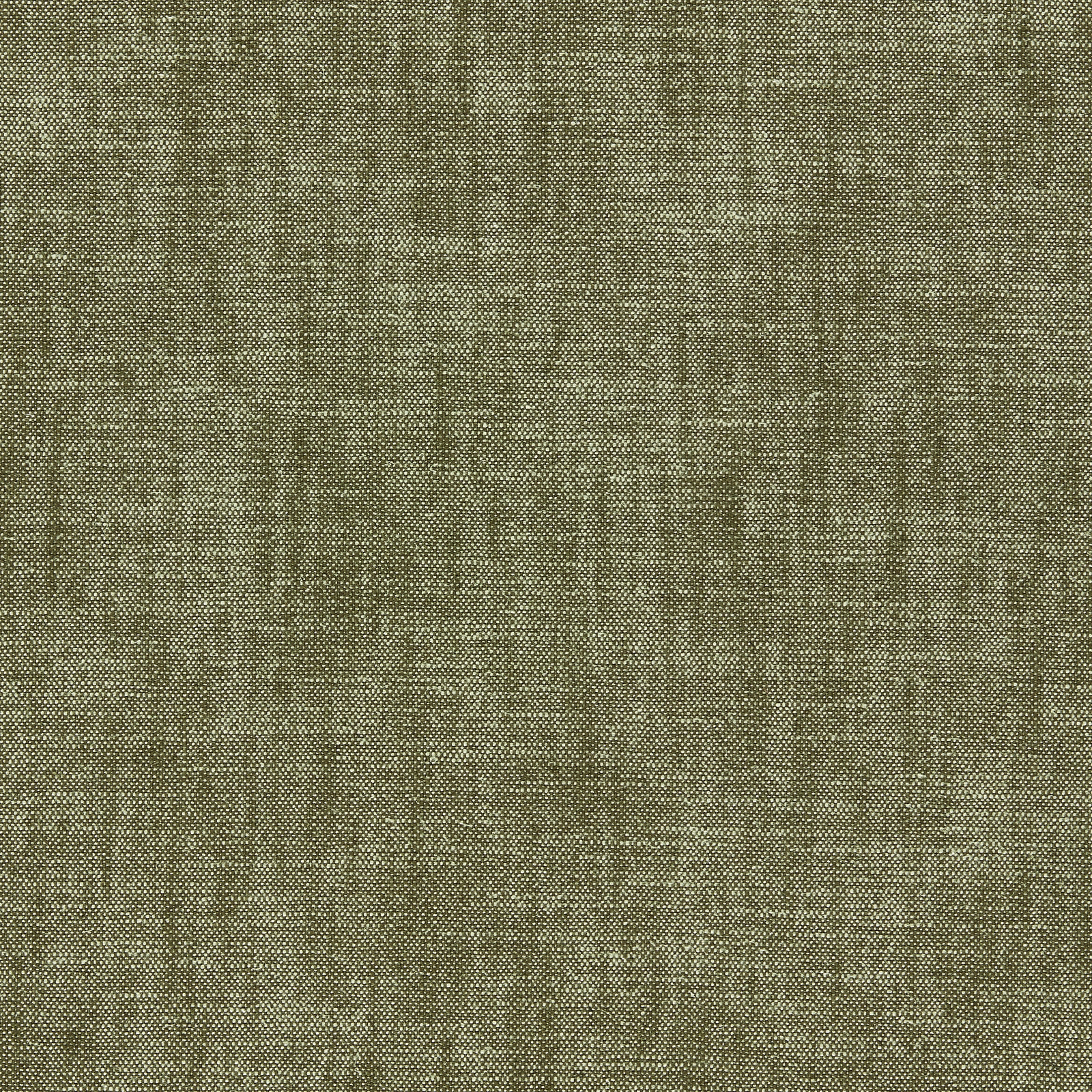 Close-up of muted olive green weave with fine crosshatch texture and soft vertical striations