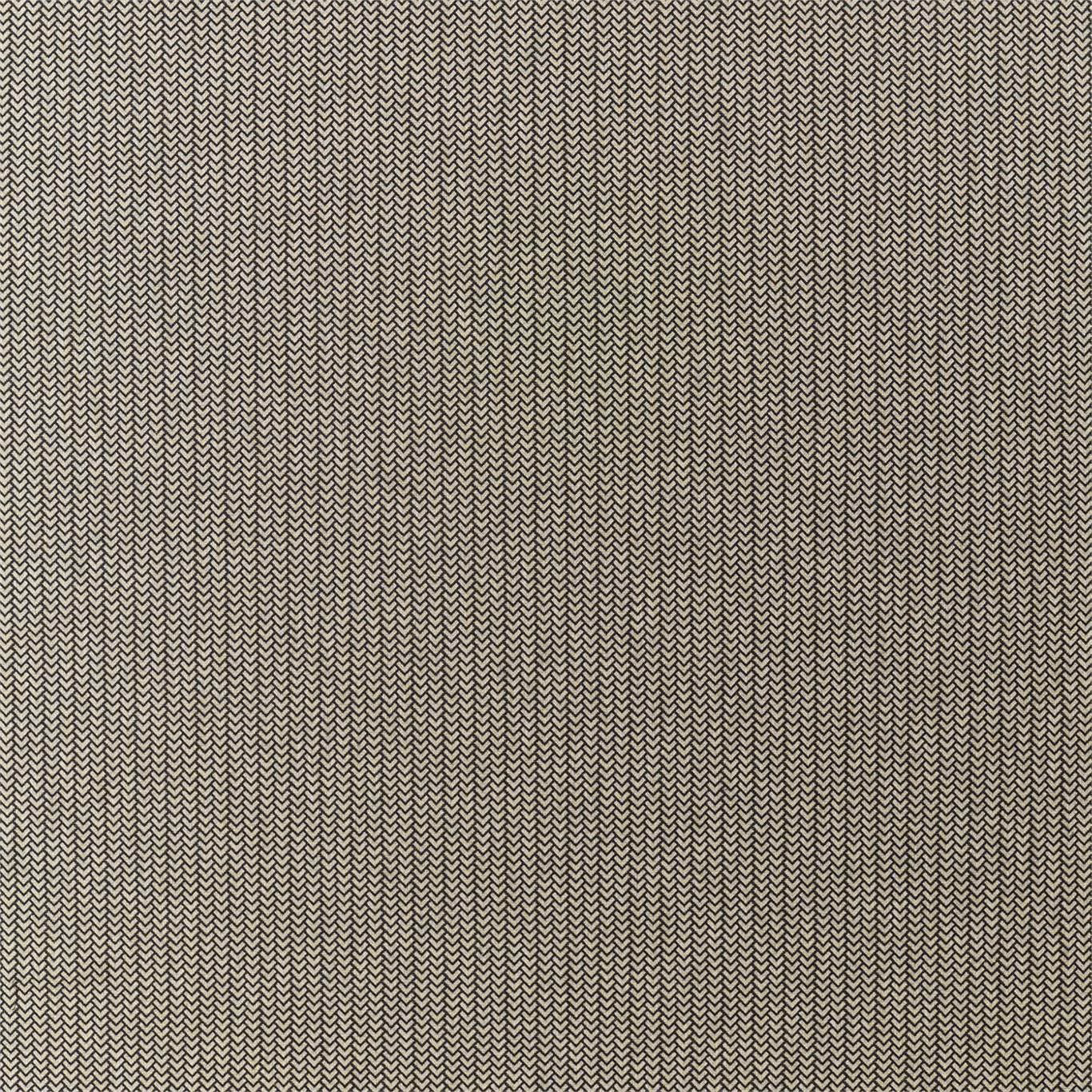 Near-black and stone micro-chevron weave with a dense, softly textured surface