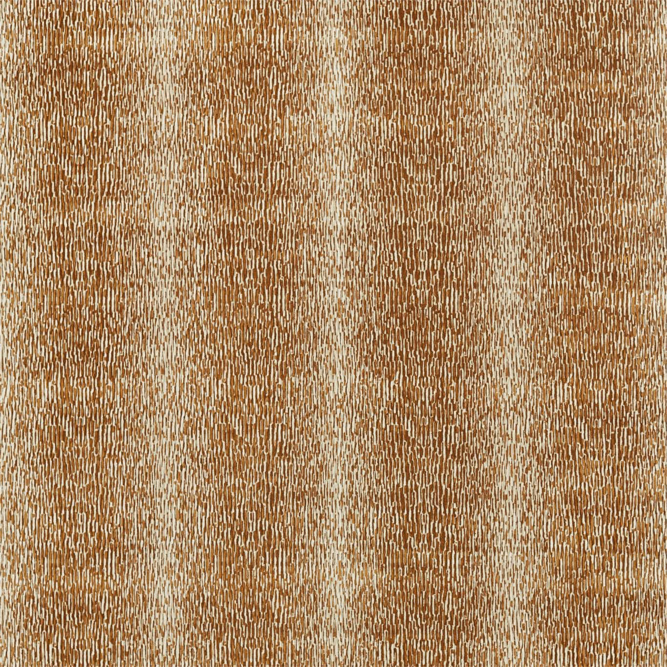 Warm bronze-brown fabric with fine cream vertical threads and tactile woven texture