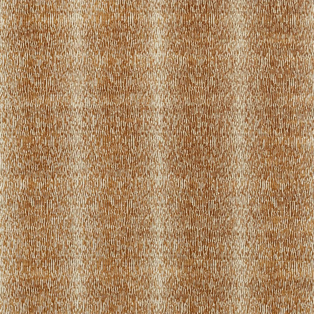 Warm bronze-brown fabric with fine cream vertical threads and tactile woven texture
