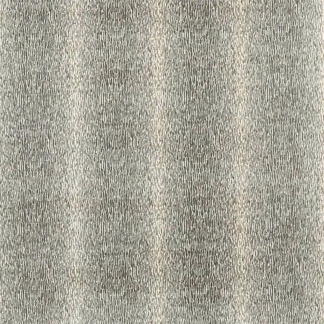 Cool graphite-grey fabric with fine irregular vertical striations and softly mottled depth