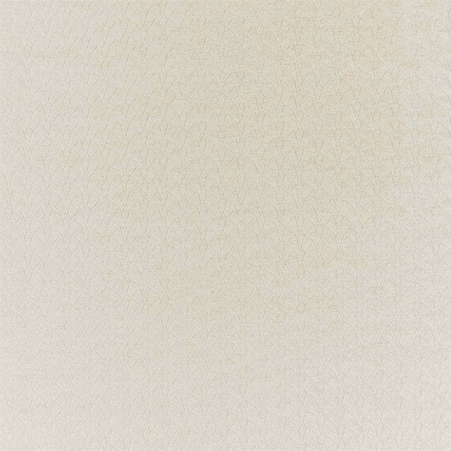 Oyster fabric with fine branching ink-grey geometric lines and a softly textured weave