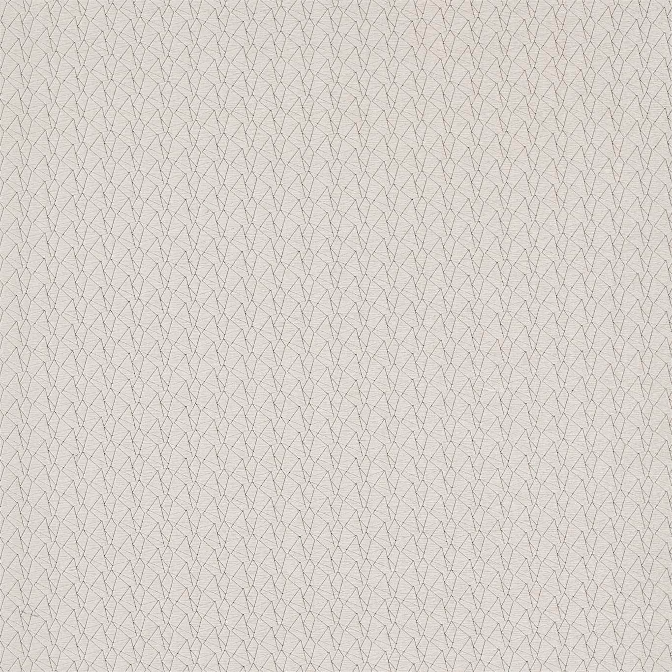 Pale titanium-grey fabric with a fine irregular angular line pattern and woven texture