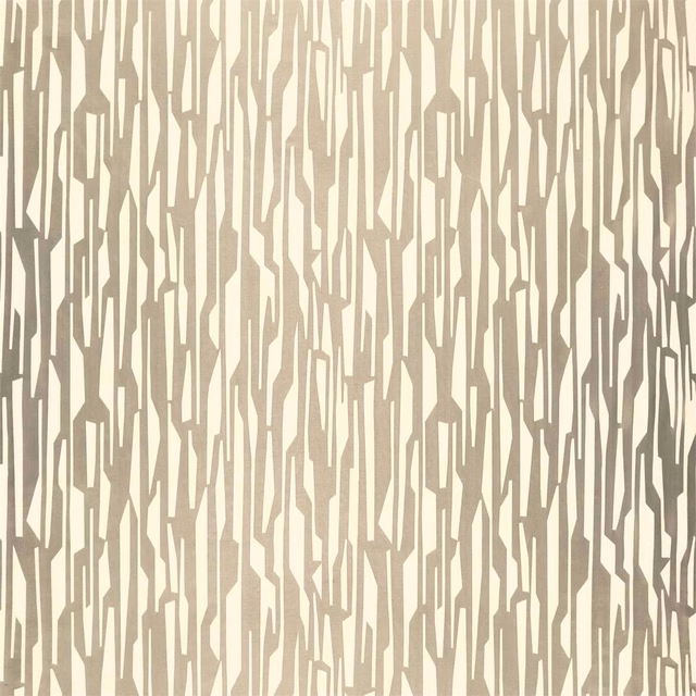 Warm oyster textile with muted taupe, angular vertical strokes and fine woven grain