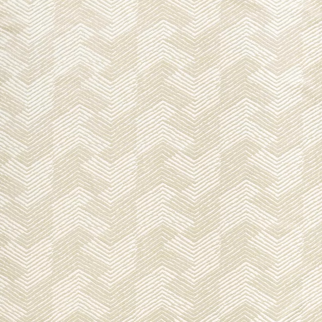 Warm parchment cream upholstery fabric with fine woven chevron columns
