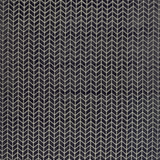 Deep graphite fabric with fine pale vertical chevron lines in a dense geometric weave