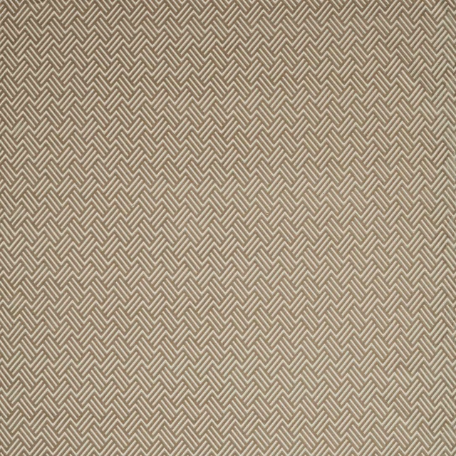 Muted clay-olive fabric with a dense pale zigzag geometric weave