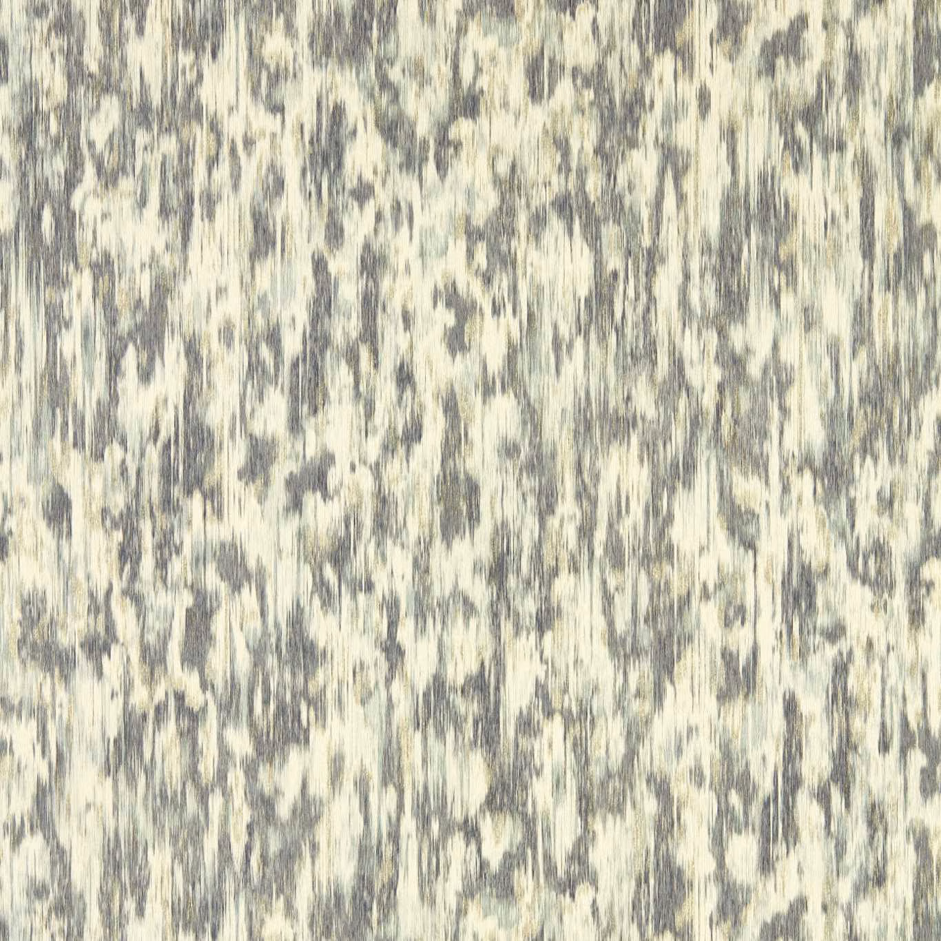 Cool slate-grey and pearl vertical mottled strokes across a wallpaper swatch