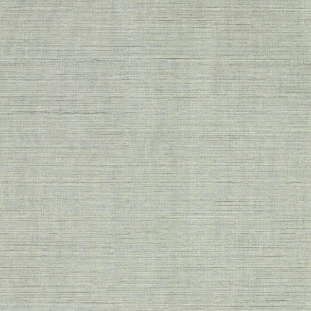 Cool pale slate-grey wallpaper with fine horizontal striations and softly mottled texture