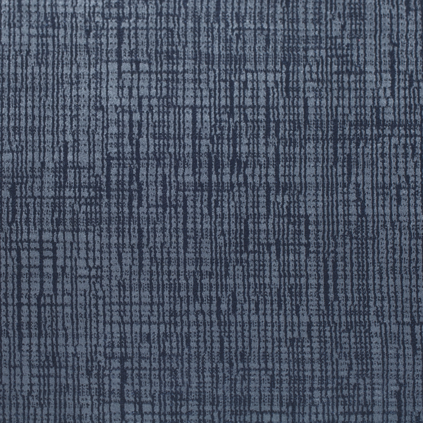 Deep indigo velvet with broken vertical and horizontal lines on a blue-grey ground