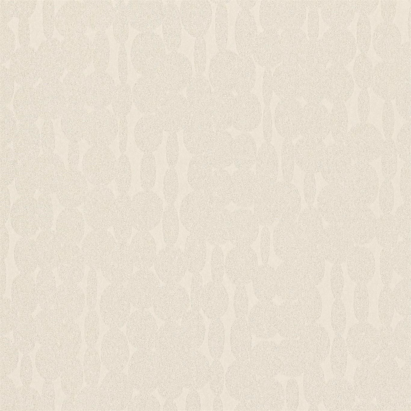 Pearl ivory wallpaper with subtle vertical interlocking shapes and softly mottled texture