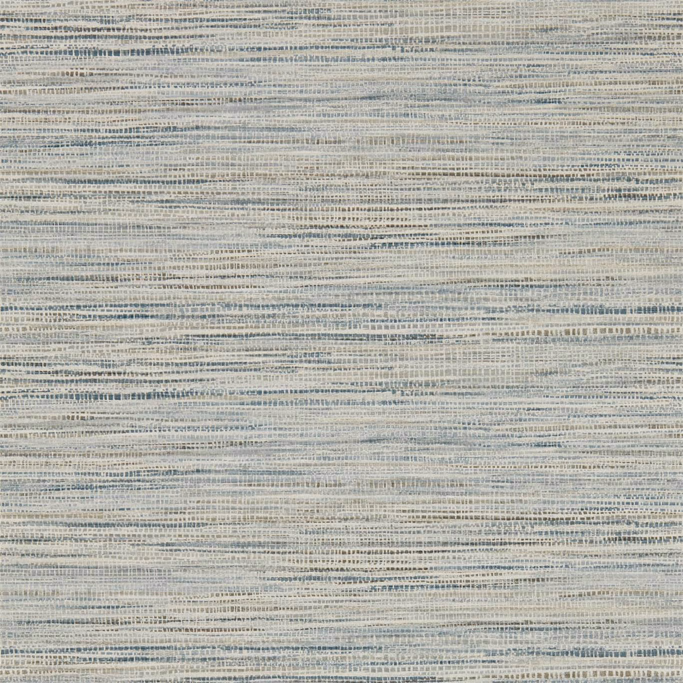 Cool slate and chalk wallpaper with fine horizontal striations and woven-looking texture