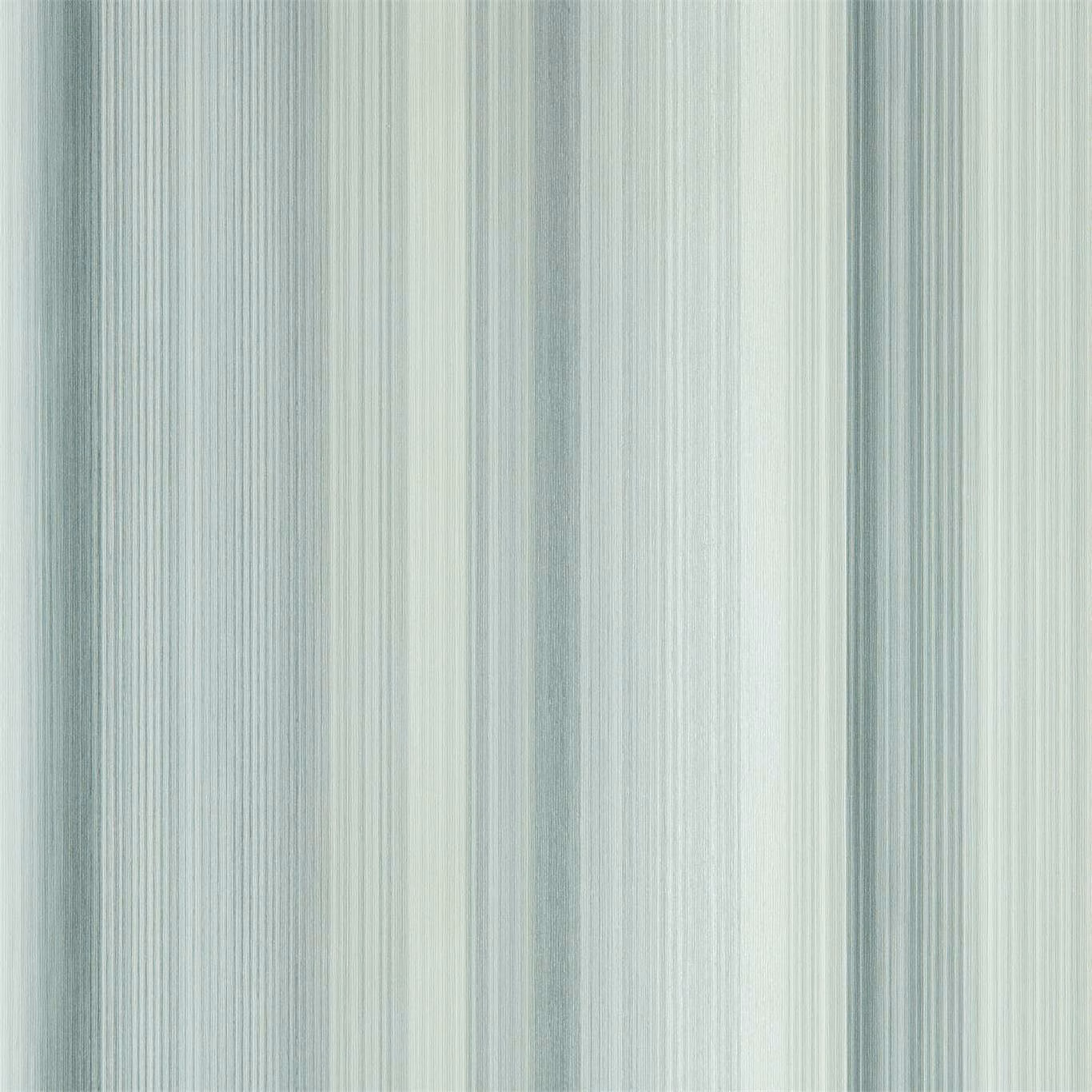 Cool graphite wallpaper with pale grey-green vertical striations and softly varied bands