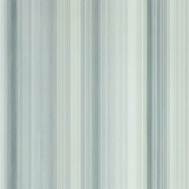 Cool graphite wallpaper with pale grey-green vertical striations and softly varied bands