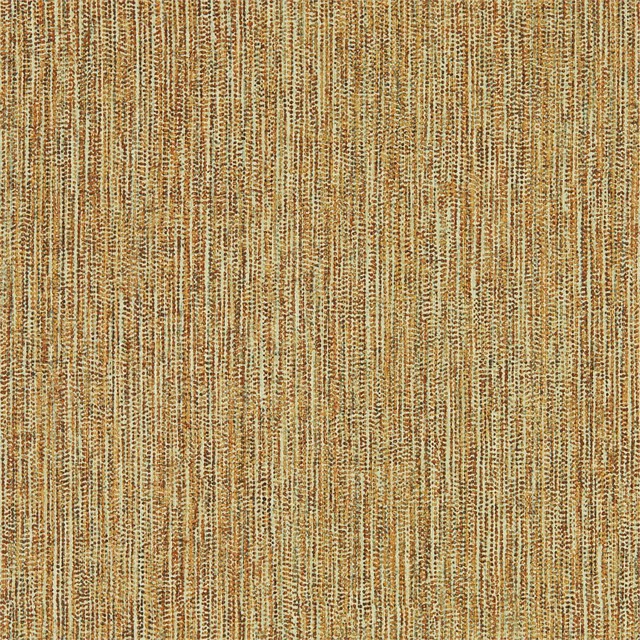 Copper and olive vertical striations with a softly textured woven-looking finish