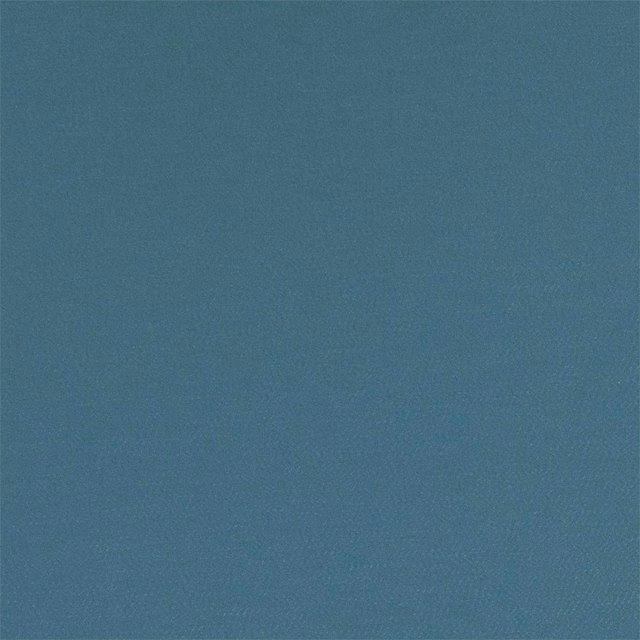 Close-up of muted Nordic blue-teal plain woven fabric with subtle surface texture