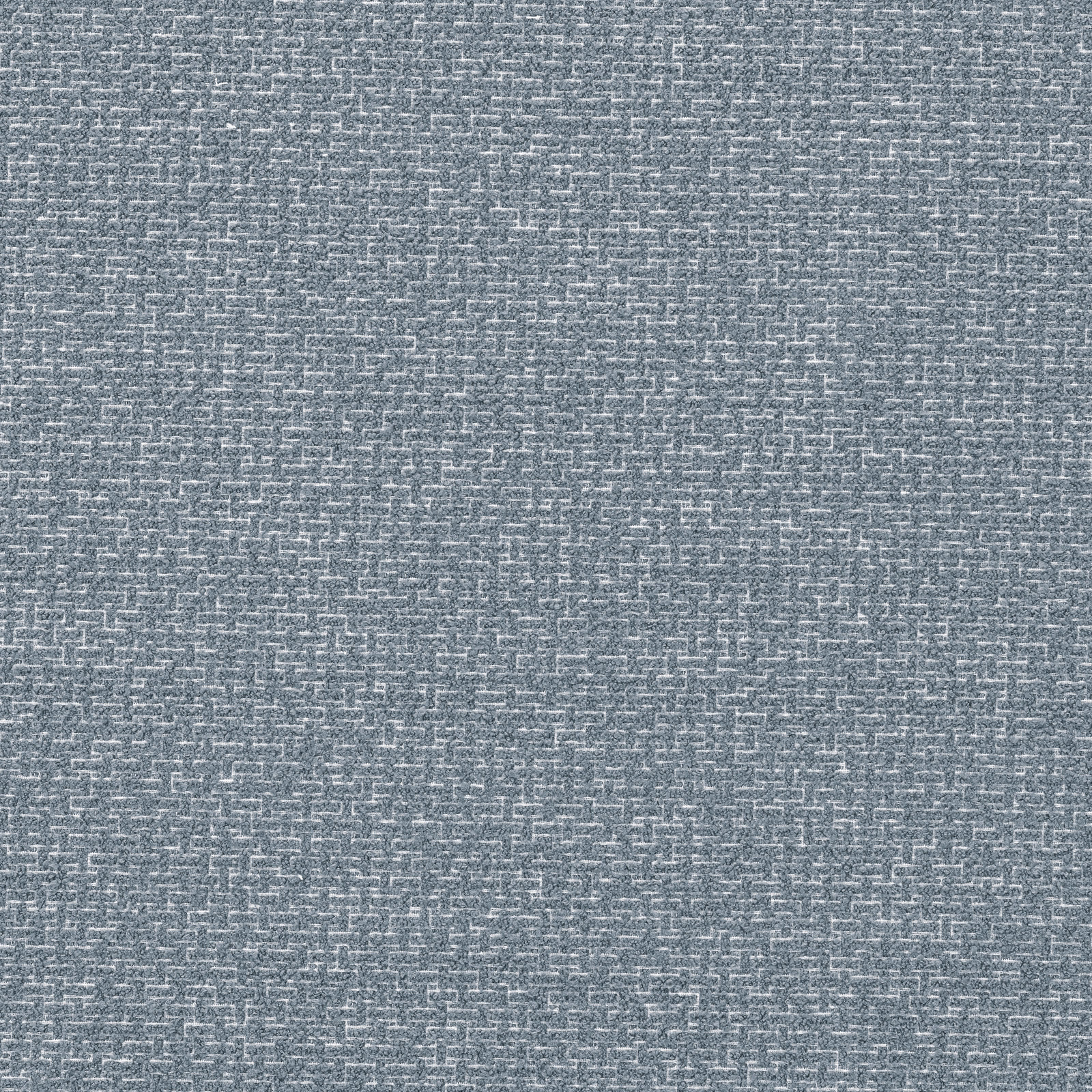 Cool blue-grey boucle with chalk flecks and a tightly nubby woven texture