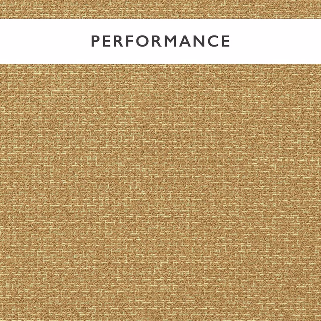 Dense warm ochre upholstery weave with pale linen flecks and nubby horizontal texture