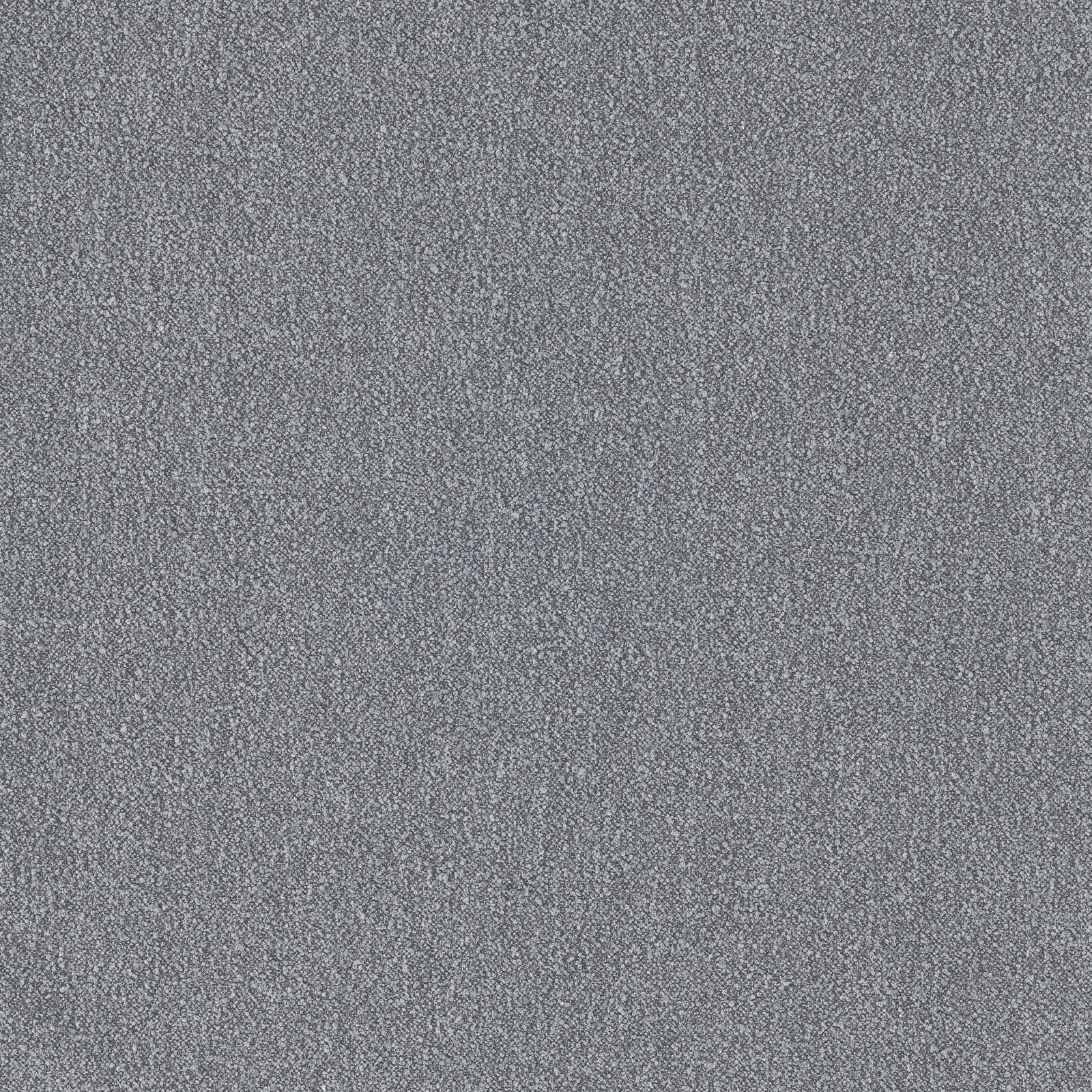Close-up of dense nubby boucle in cool slate blue-grey with a fine flecked surface