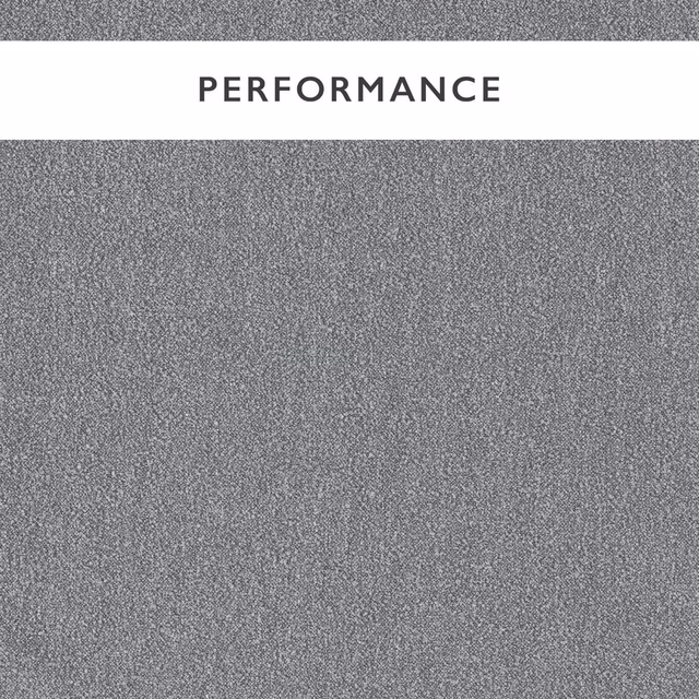 Close-up of dense nubby boucle in cool slate blue-grey with a fine flecked surface