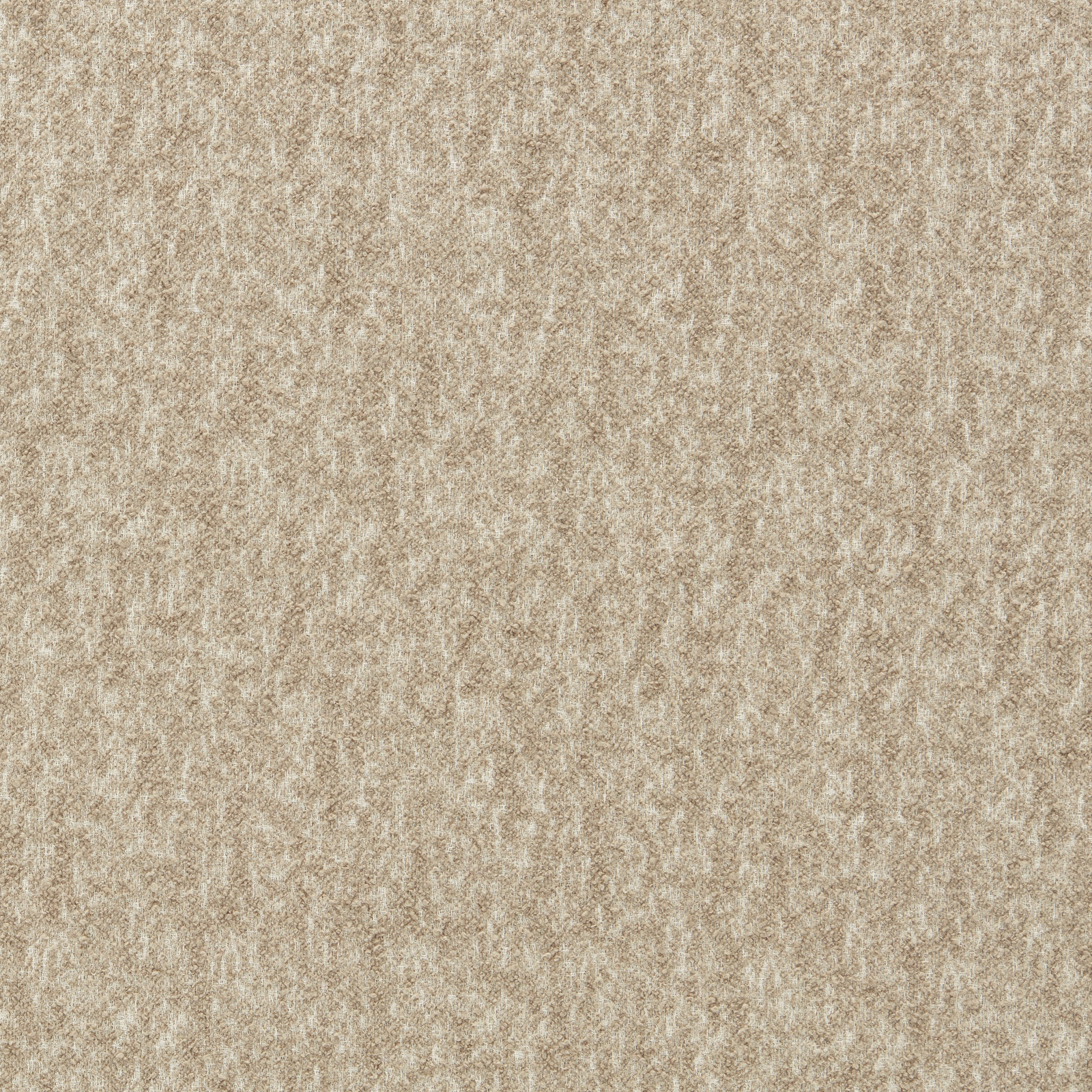 Mottled mineral taupe boucle with dense nubby beige and grey texture