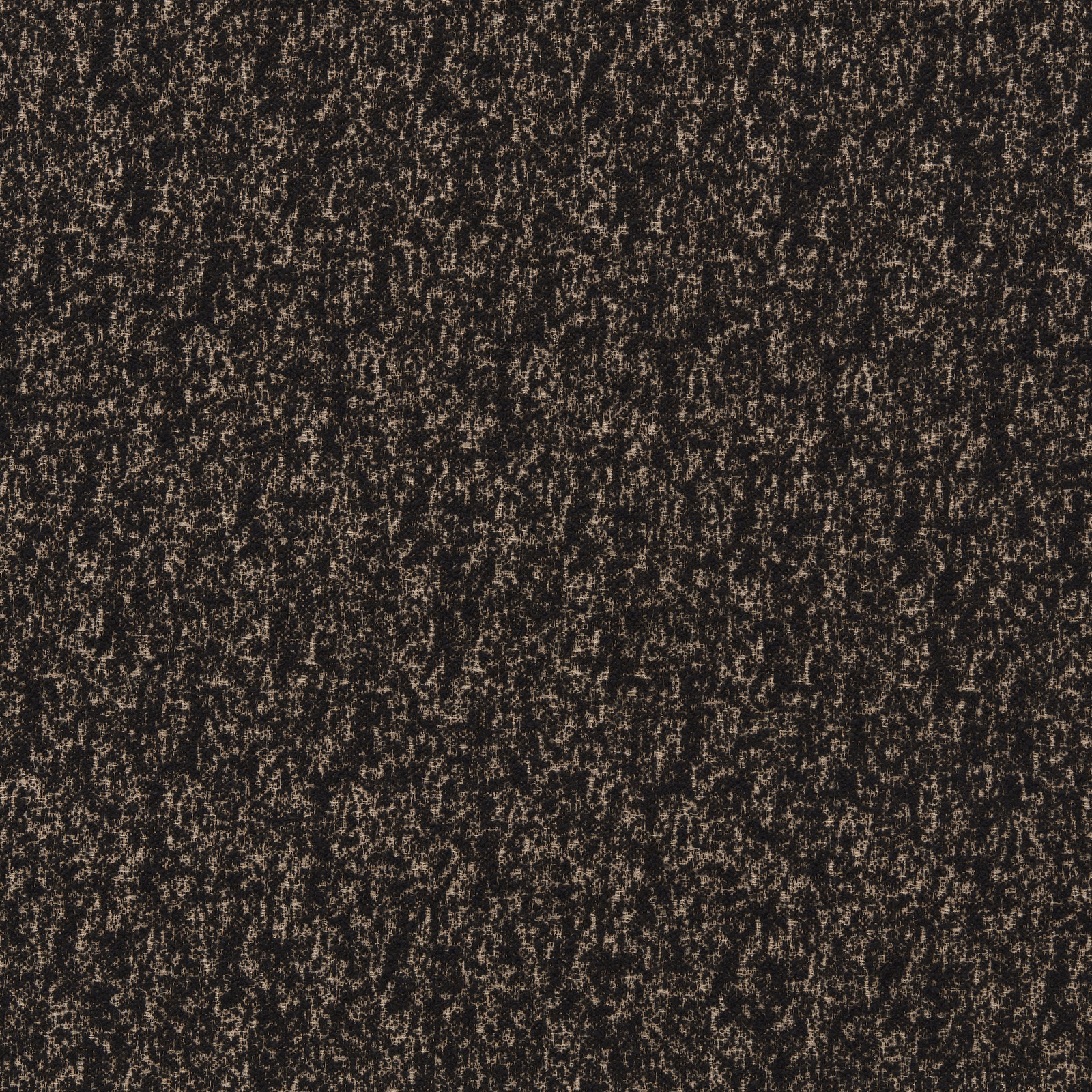 Dark charcoal-brown boucle with smoky taupe flecks and irregular nubby texture
