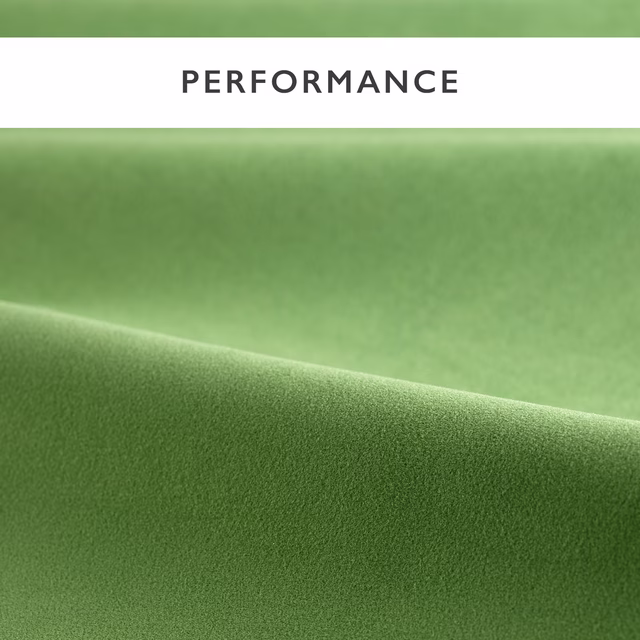 Moss green velvet with directional pile, soft folds and pale green highlights