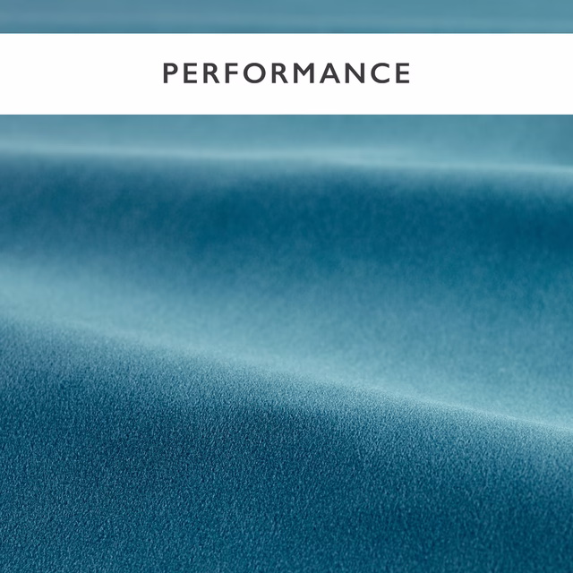 Deep ocean-blue velvet swatch showing soft pile and subtle directional tonal sheen