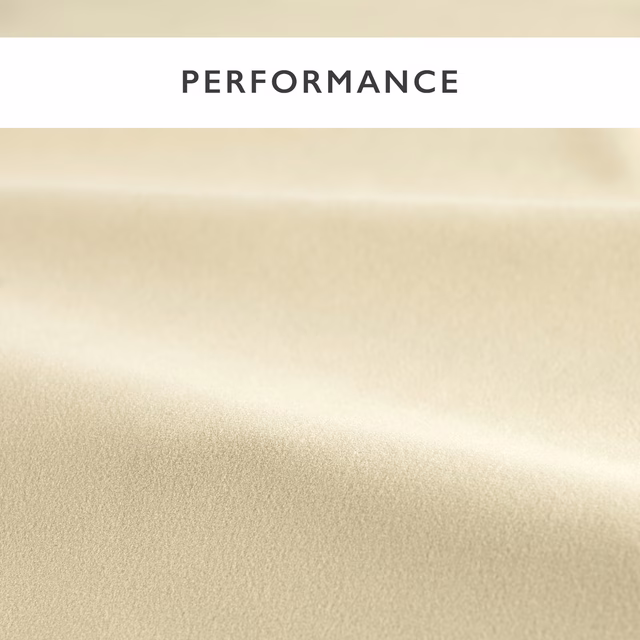 Warm sand velvet with a smooth nap and shifting pale sheen