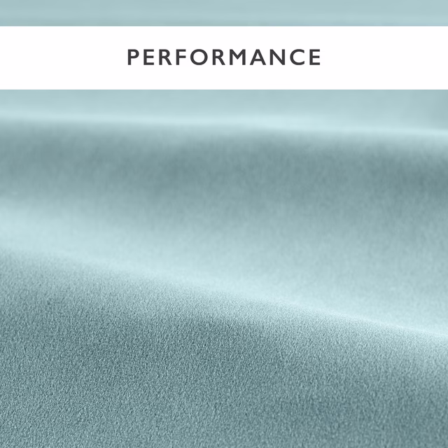 Pale blue-grey velvet swatch showing a plush nap and softly folded highlights