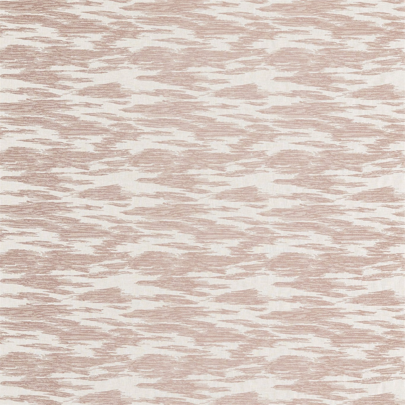 Muted blush-pink and ivory fabric with broken horizontal brushstroke-like bands