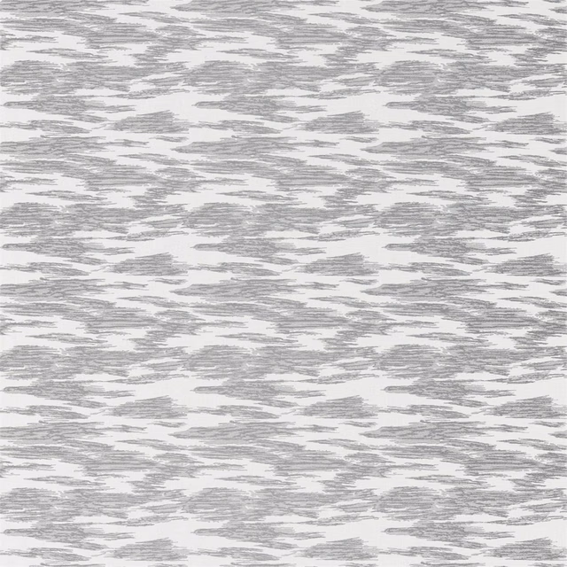 Cool dove-grey and white horizontal brushstroke texture in close-up