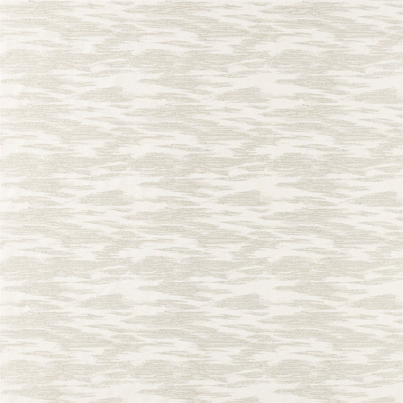 Pearl cream textile with fine grey-beige horizontal brushstrokes and woven texture