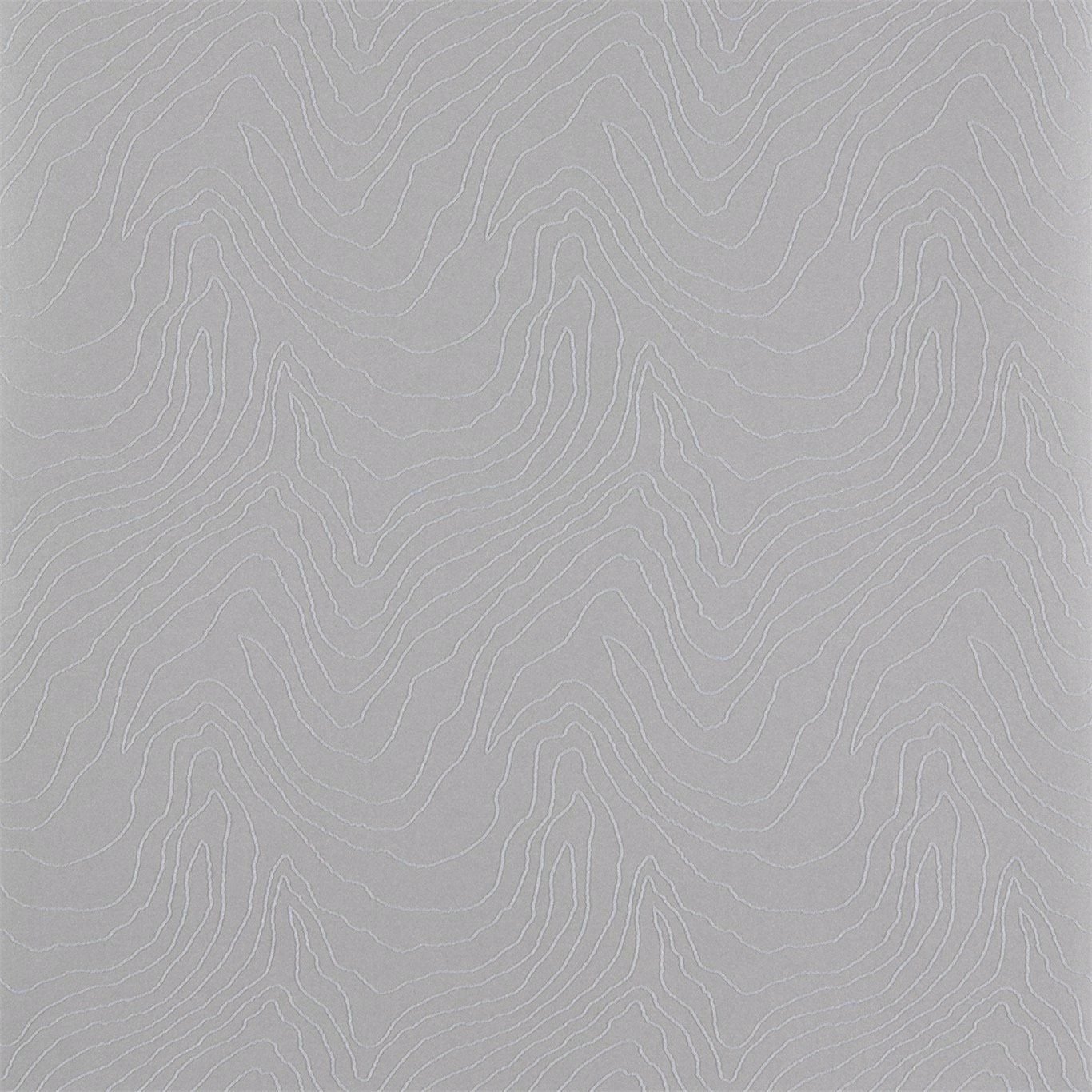 Cool silver-grey wallpaper with fine white topographic contour lines