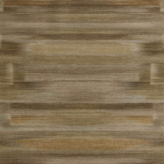 Muted urban-gold wallpaper with horizontal striations and olive-taupe geometric blocks