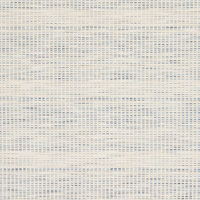 Pale sky-blue and cream woven check with subtle cornflower-blue flecks