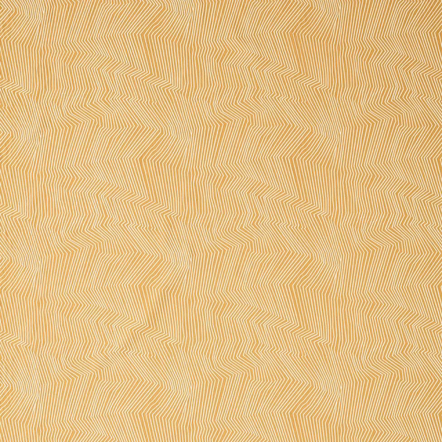 Warm sand woven fabric with fine irregular zigzag lines and subtle golden texture