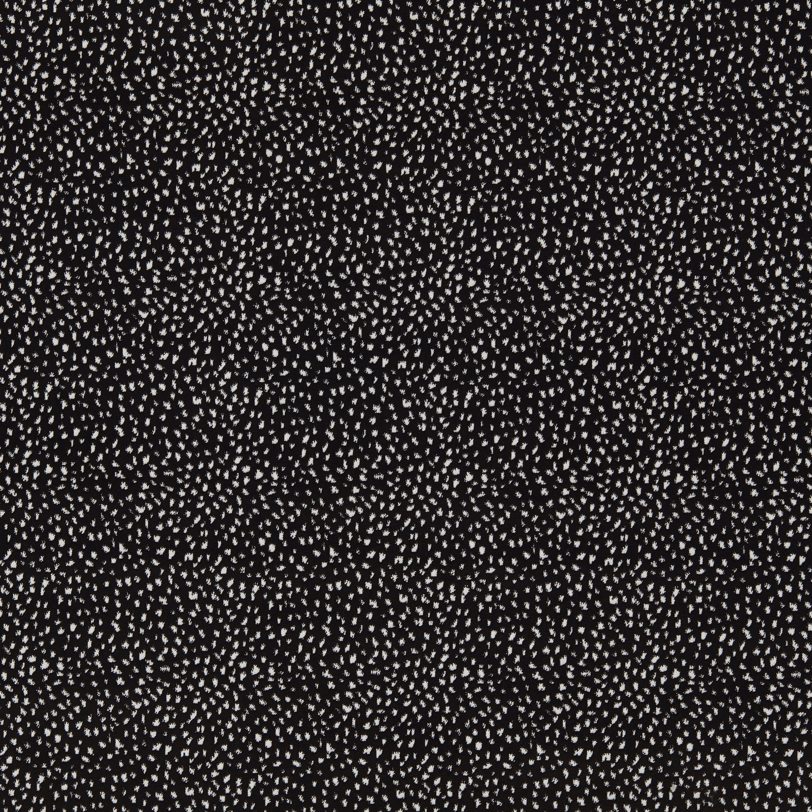 Ebony velvet covered in dense tiny fawn flecks with a subtly textured surface