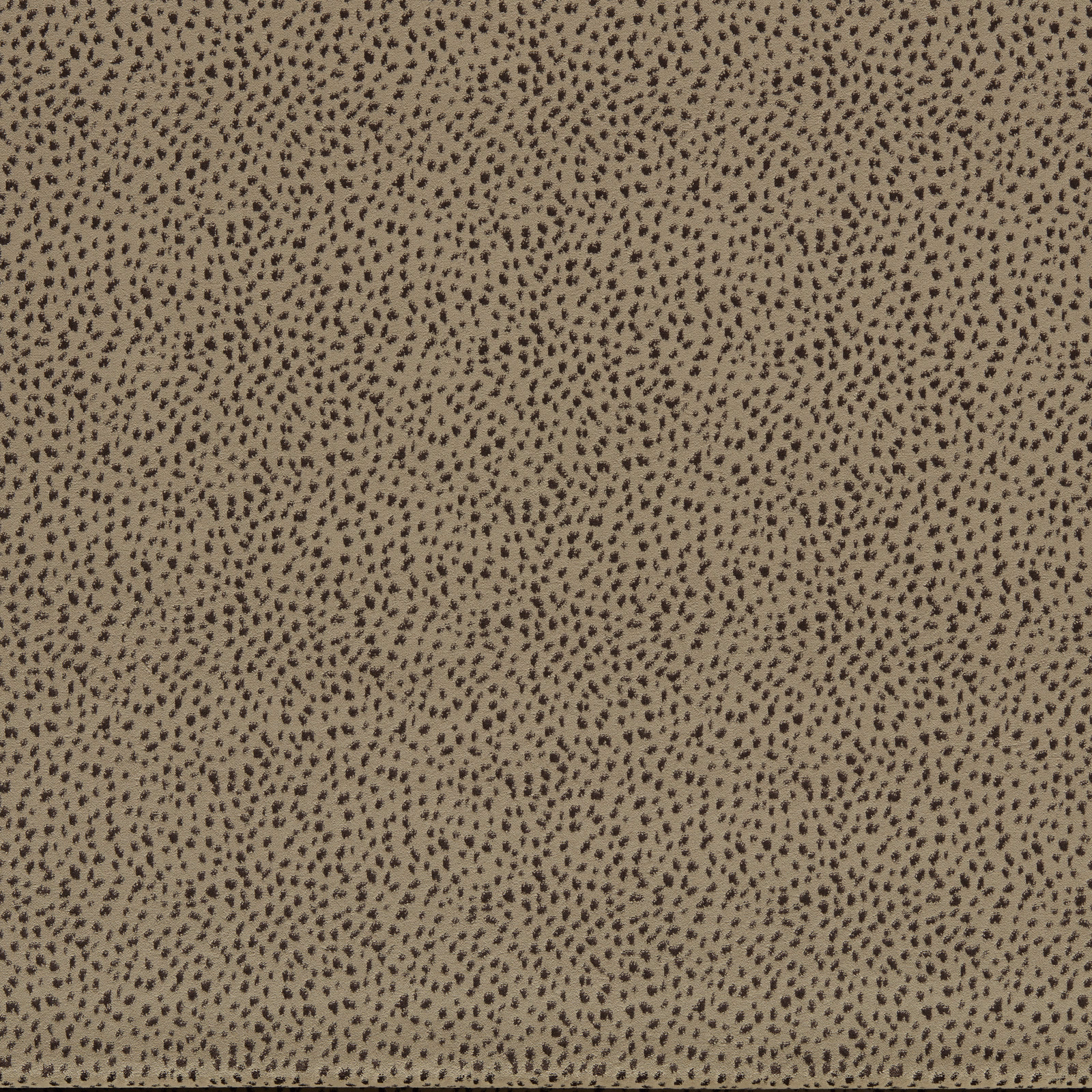 Warm taupe velvet with dense dark brown organic flecks and a soft textured surface