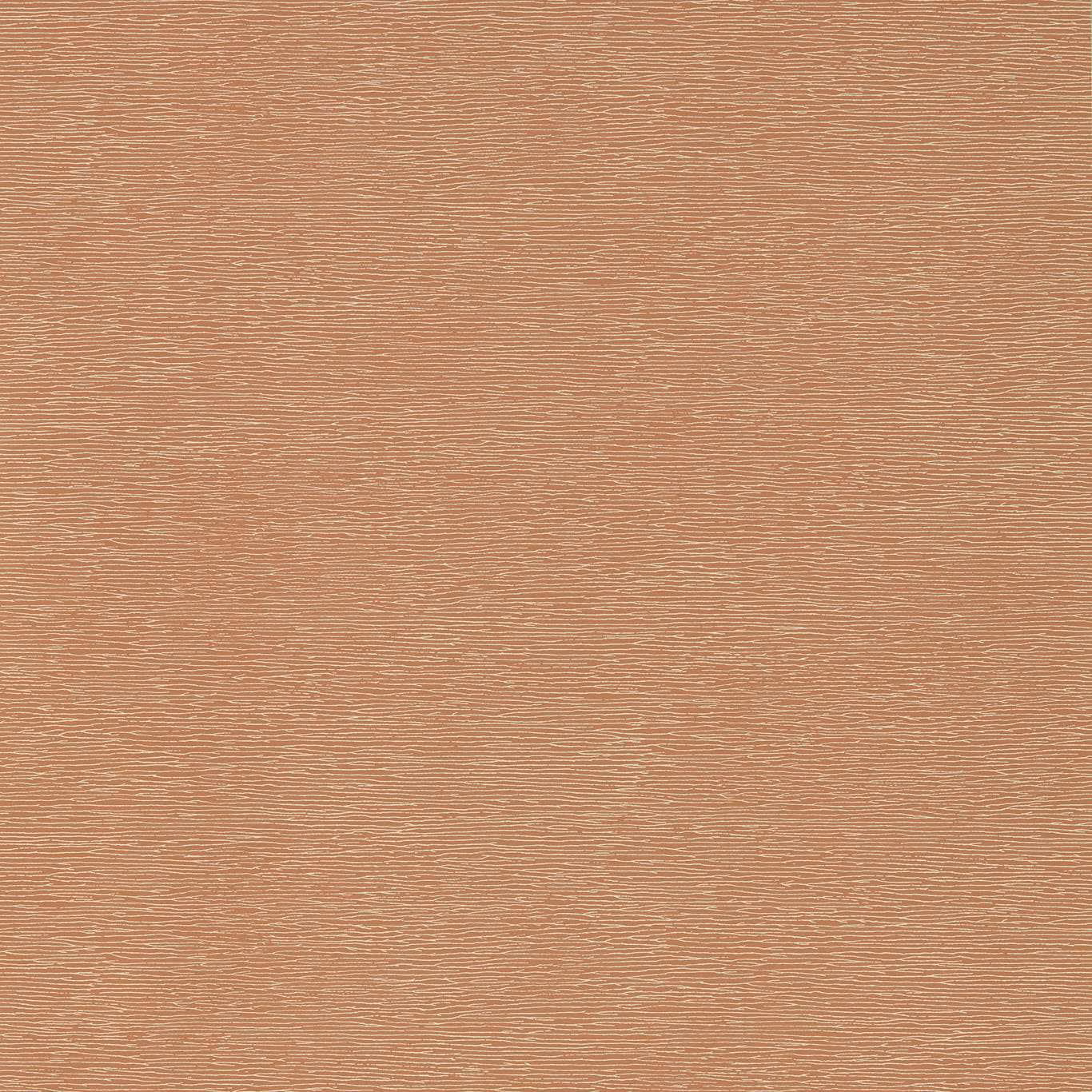 Muted terracotta wallpaper with fine, closely spaced horizontal striations