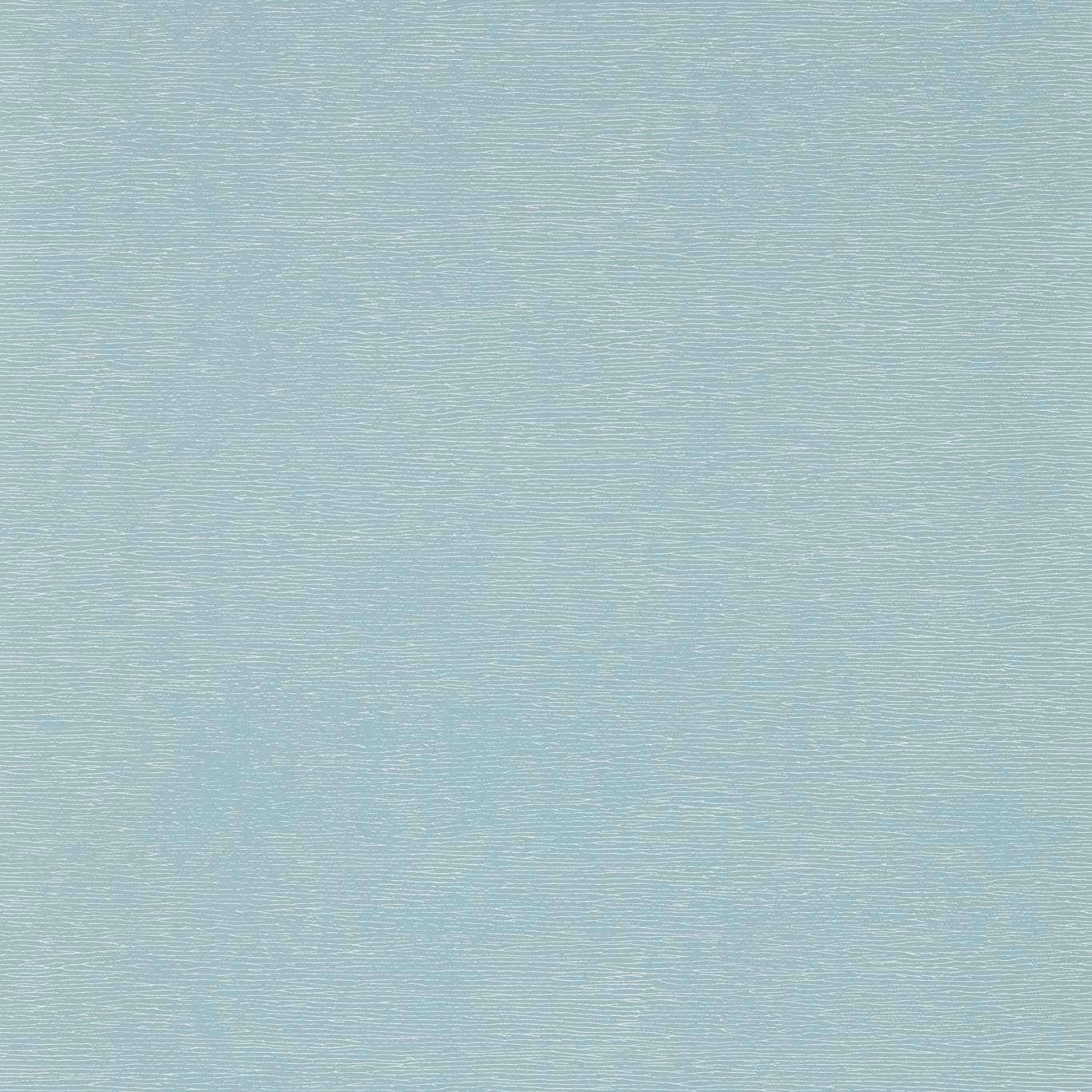 Pale sky-blue wallpaper with fine horizontal striations and subtle aqua tonal variation