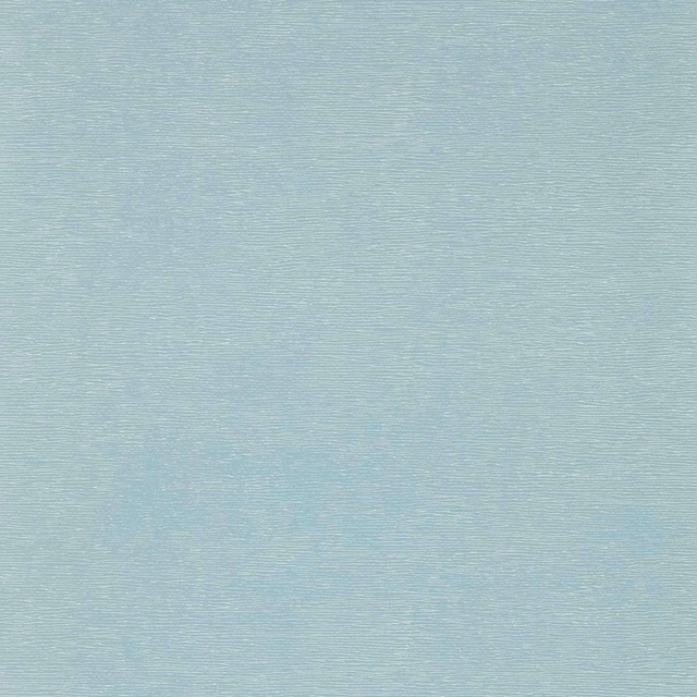 Pale sky-blue wallpaper with fine horizontal striations and subtle aqua tonal variation