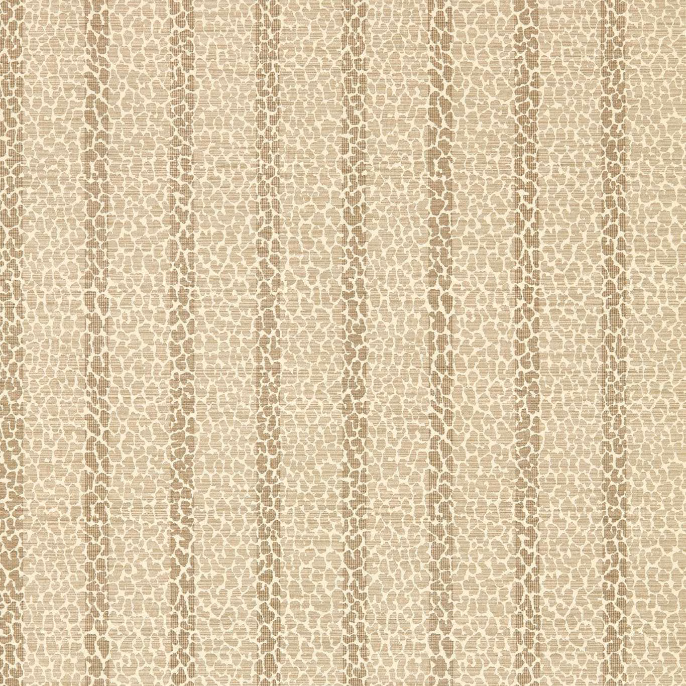 Warm camel wallpaper with broken pebble-like vertical stripes and softly textured surface