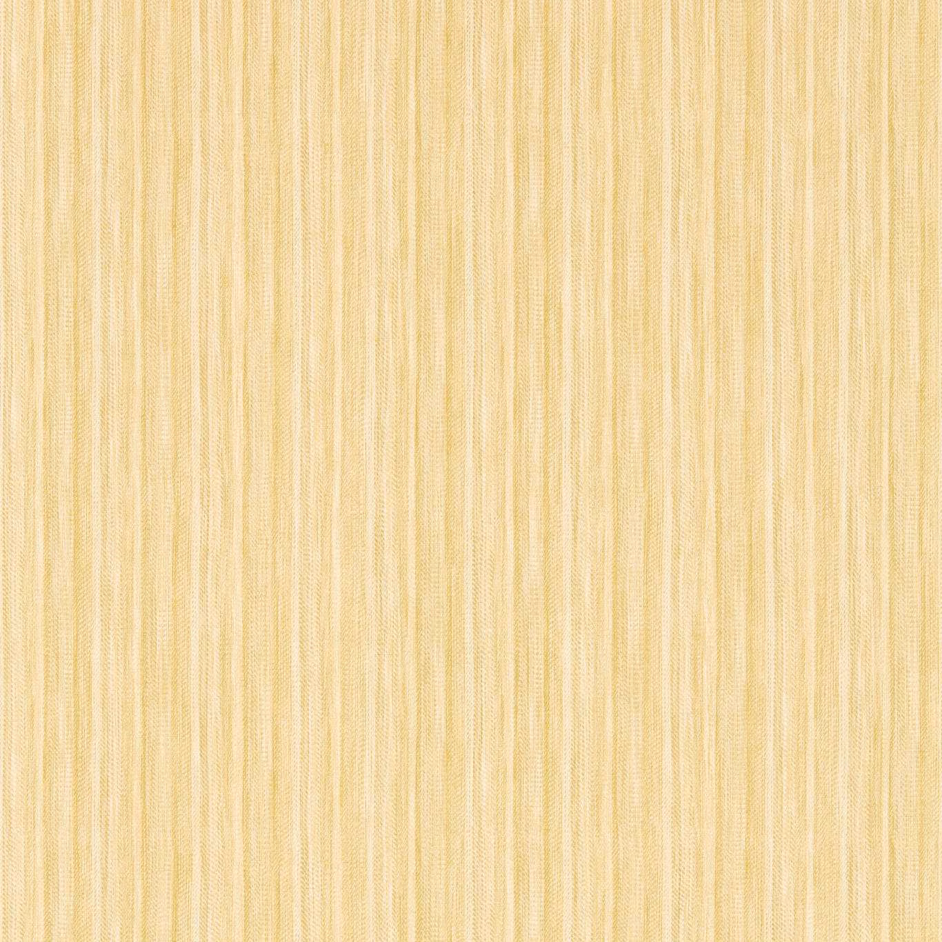 Pale bamboo-yellow wallpaper with fine uneven vertical striations and a softly textured surface