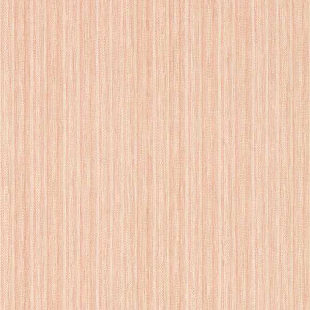Soft blush pink wallcovering with fine vertical tonal striations and subtle texture
